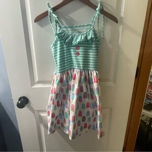 Eleanor Rose Kids Striped and Popsicle Print Dress